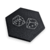 Coupelles de rangement hexagonales magnétiques FigAmat pour jeux de société : bacs empilables et modulables avec compartiments pour ressources, jetons et accessoires.
