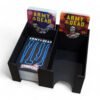 Insert de rangement noir avec couvercles FigAmat pour Zombicide: Army of the Dead : organisateur complet compatible avec les protège-cartes (sleeves) Mayday Games.