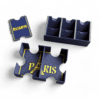 Rangement Les Toits de Paris insert 3D compatible sleeves bleu et or