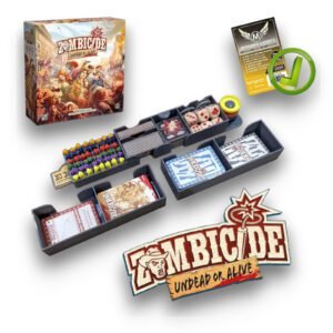 Rangement Zombicide Undead or Alive insert 3D pour cartes et jetons FigAmat