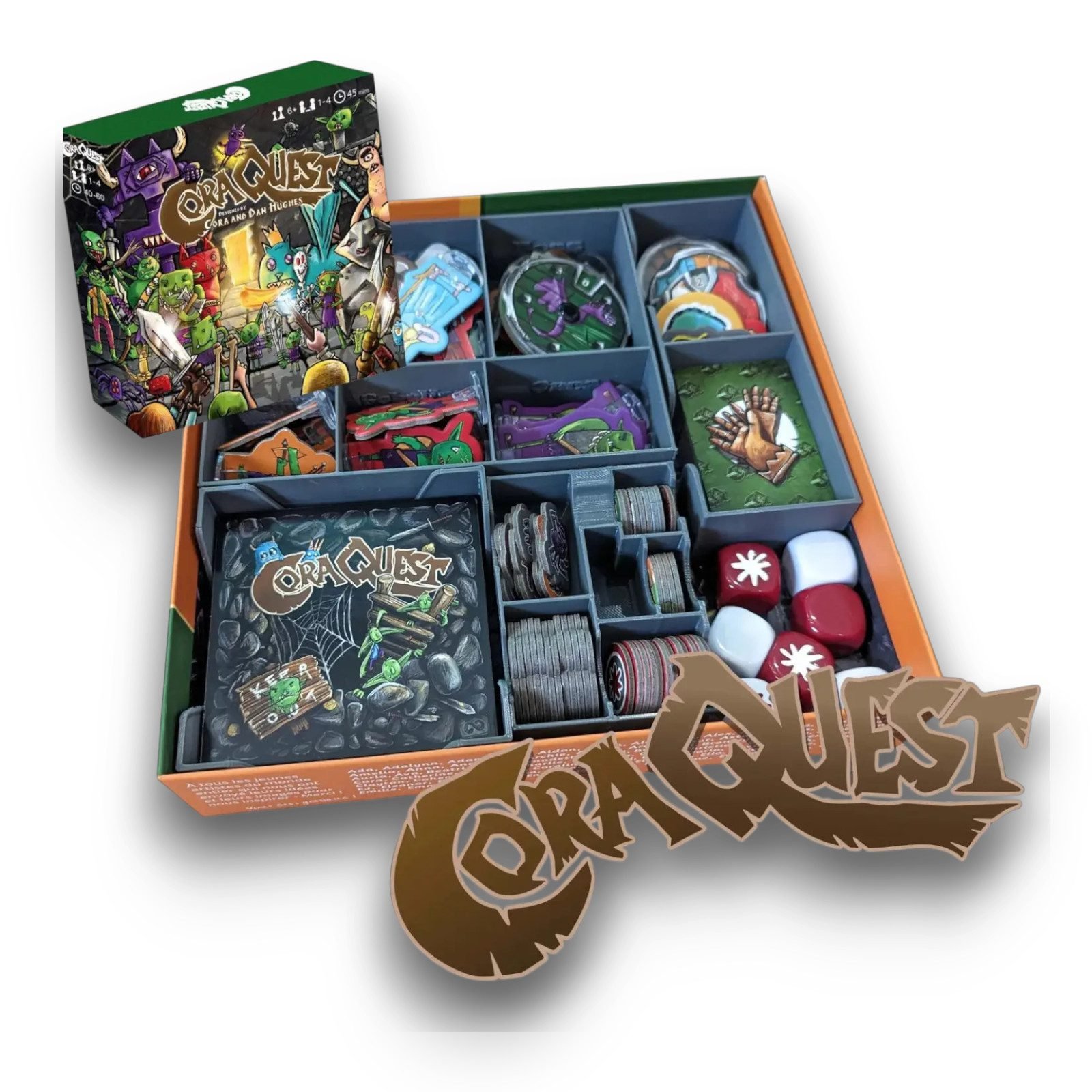 Rangement CoraQuest insert 3D complet avec 4 modules de rangement FigAmat