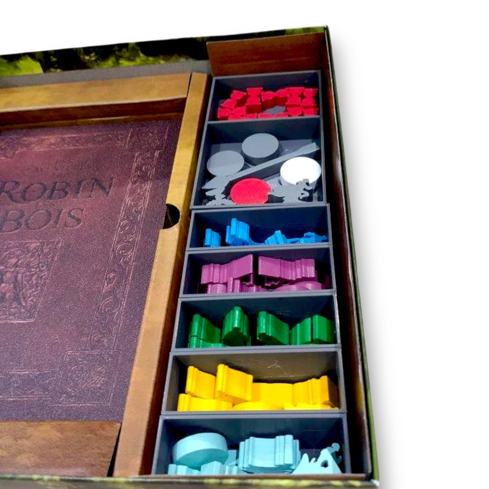 Rangement Robin des Bois insert 3D complet pour pions et tuiles FigAmat