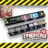Insert de rangement FigAmat pour Zombicide 2nd Edition : organisateurs noirs imprimés en 3D avec compartiments pour jetons objectif, voitures, dés, cartes et jetons EXIT.