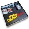 Vue d'ensemble de l'insert de rangement complet en impression 3D pour Moon Colony Bloodbath